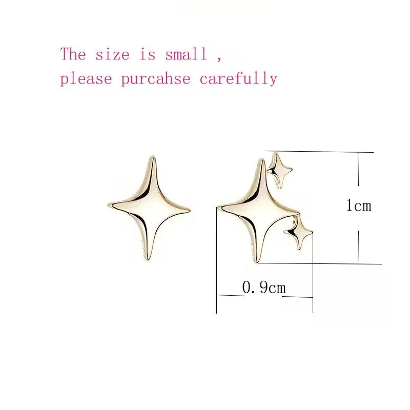 Boucles Argent Étoile Élégance