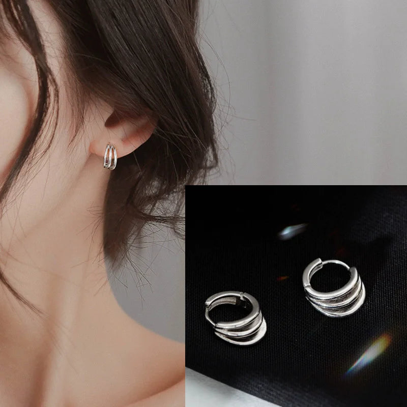Boucles Argent Étoile Élégance