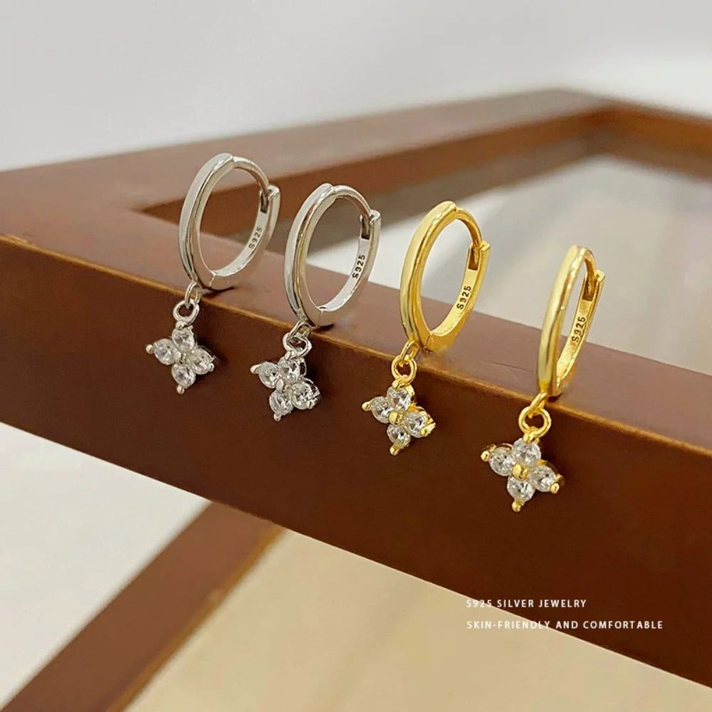 Boucles Feuille Argent