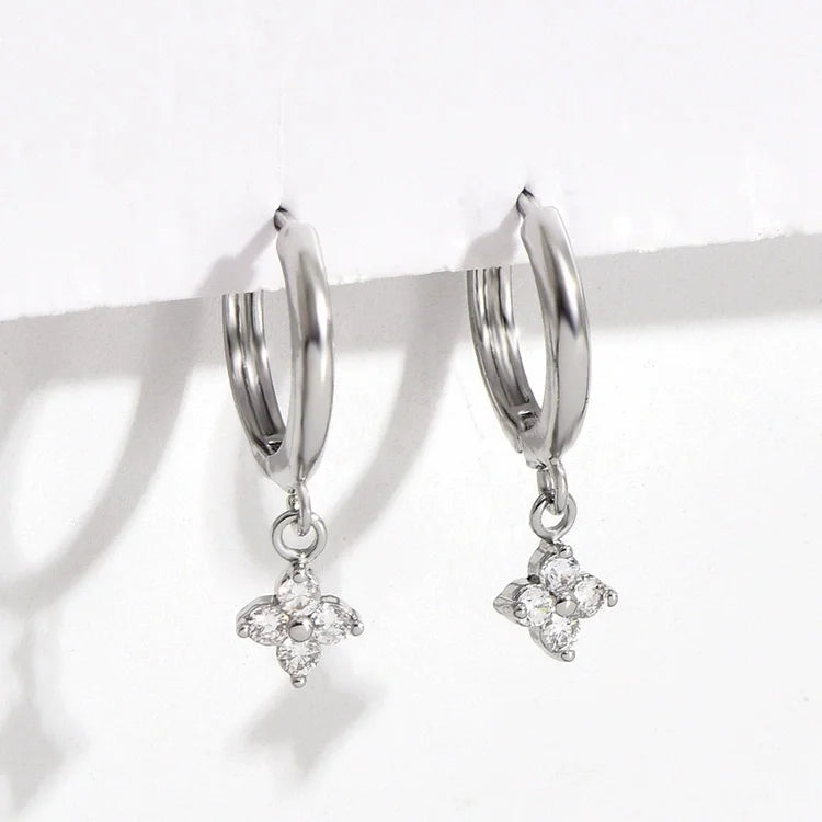 Boucles Feuille Argent