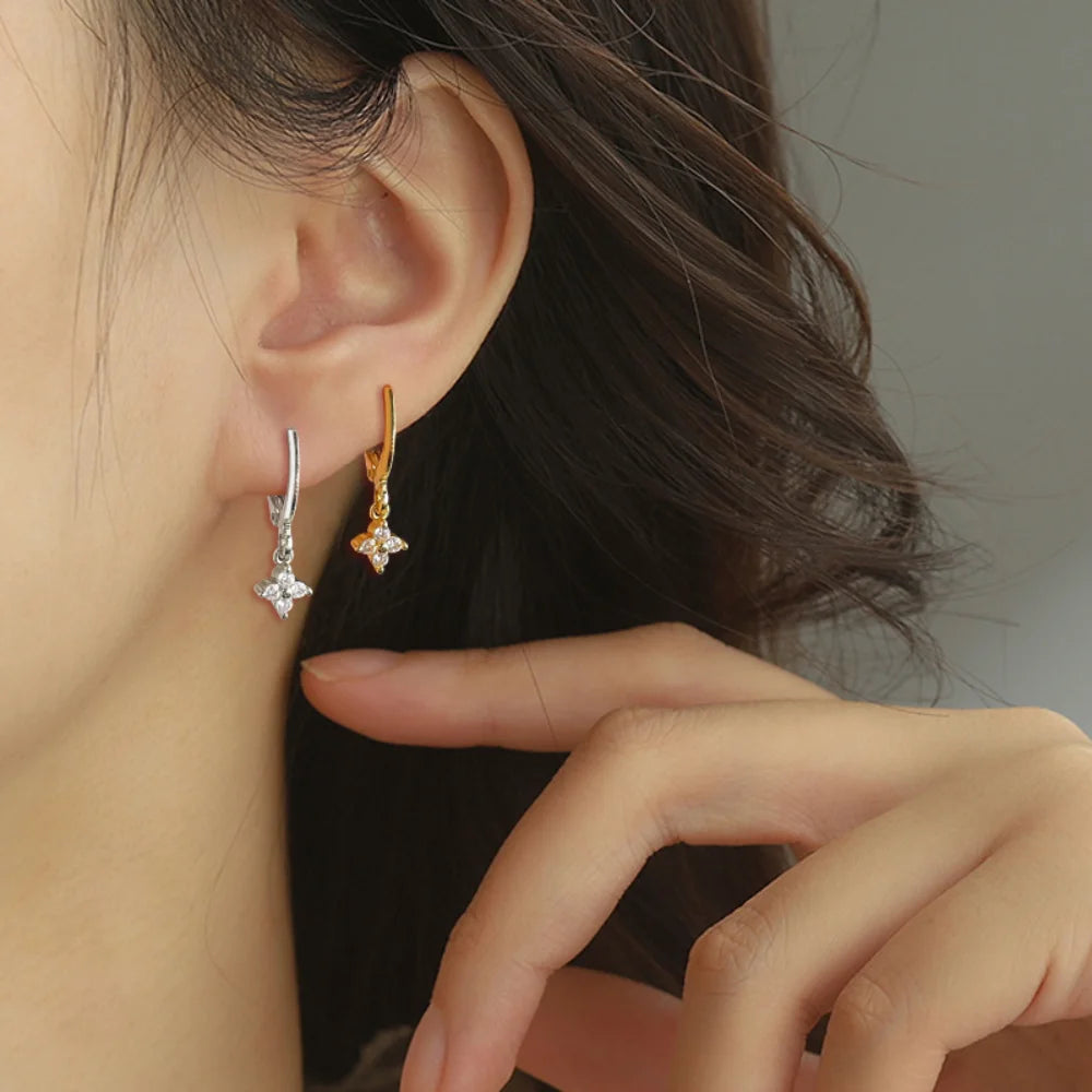 Boucles Feuille Argent