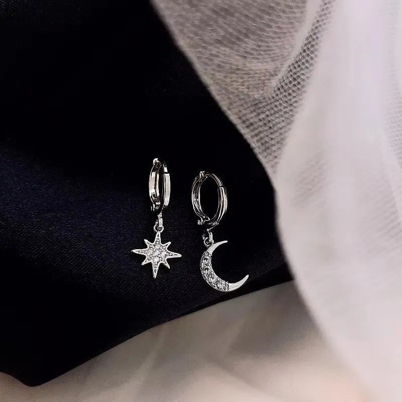 Boucles Argent Étoile Élégance