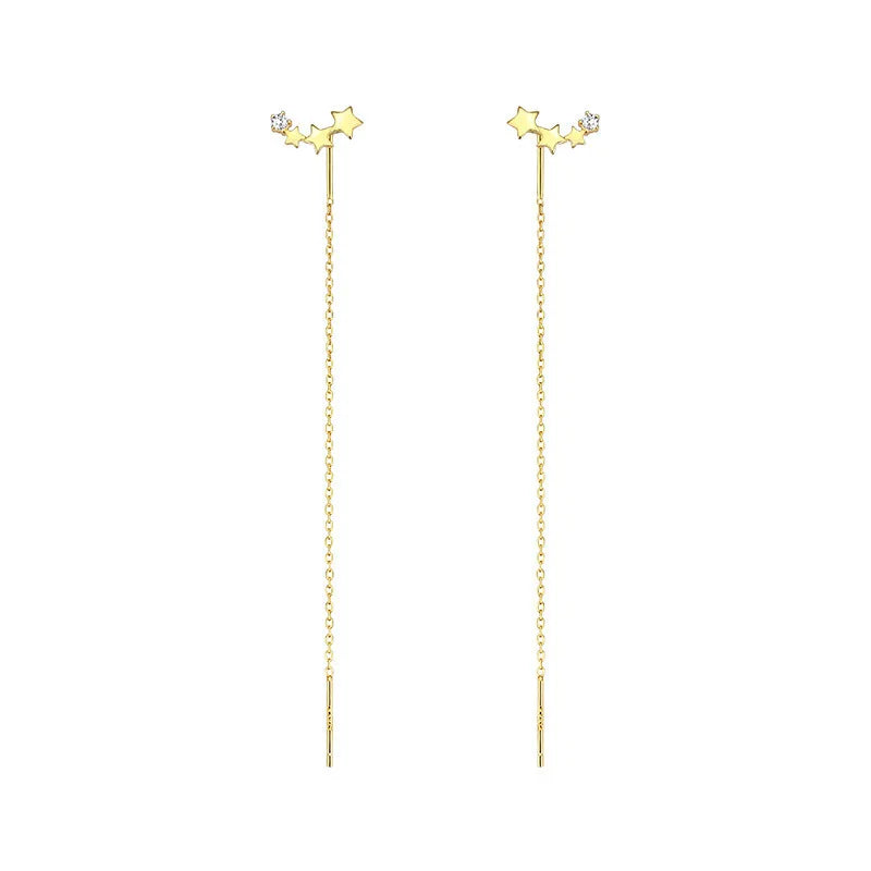 Boucles Argent Étoile Élégance