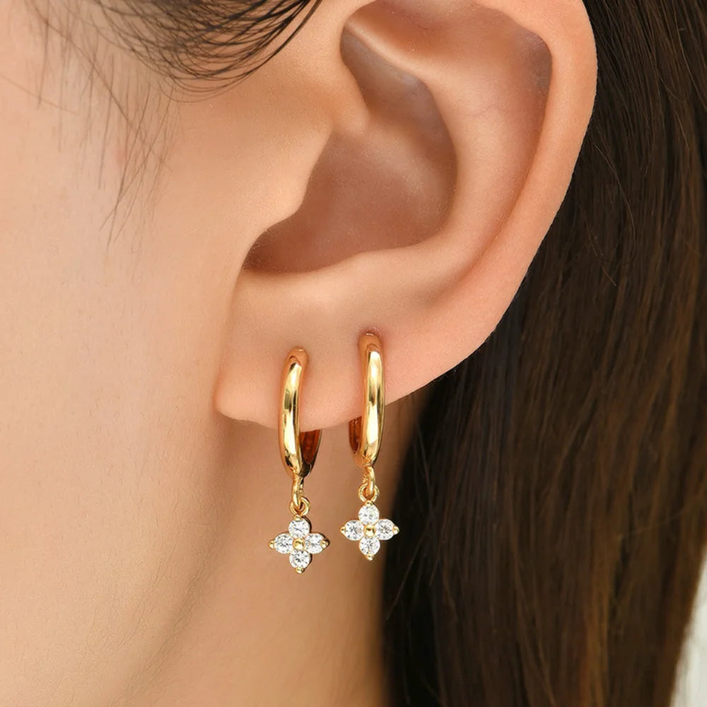 Boucles Feuille Argent