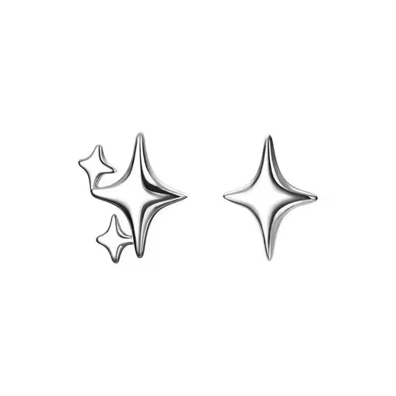 Boucles Argent Étoile Élégance